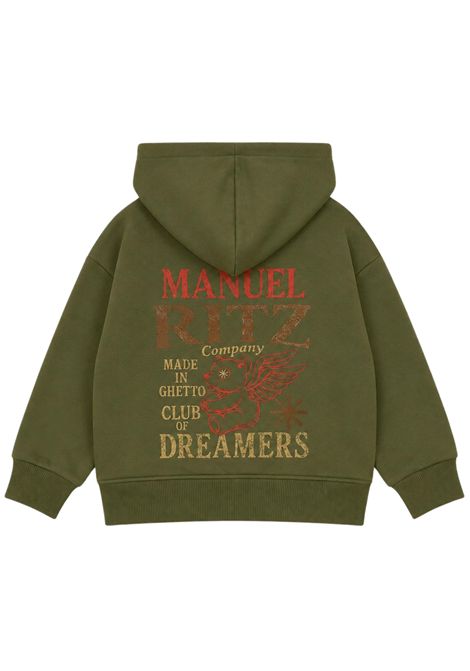 Felpa bambino verde in cotone Manuel Ritz | 4550VERDE